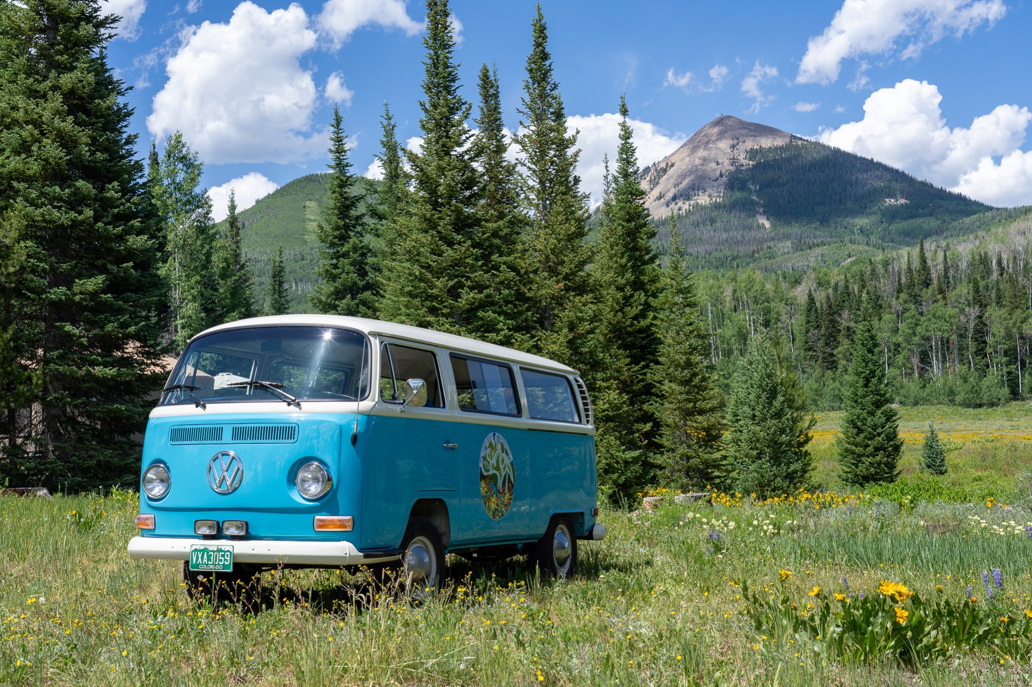 Mountain Moments VW Bus in Colorado